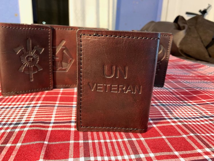 Läderplånbok - UN Veteran