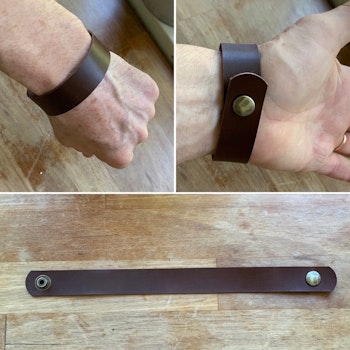 leather wrist band