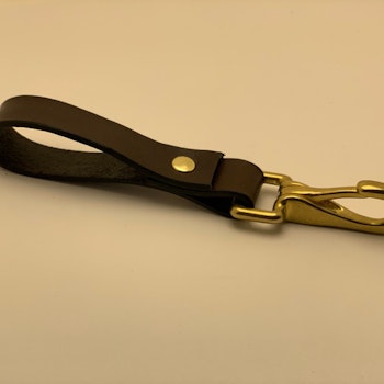 Nyckelring med läderband