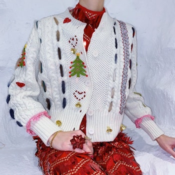 Mrs. Claus Out Raving Cardigan