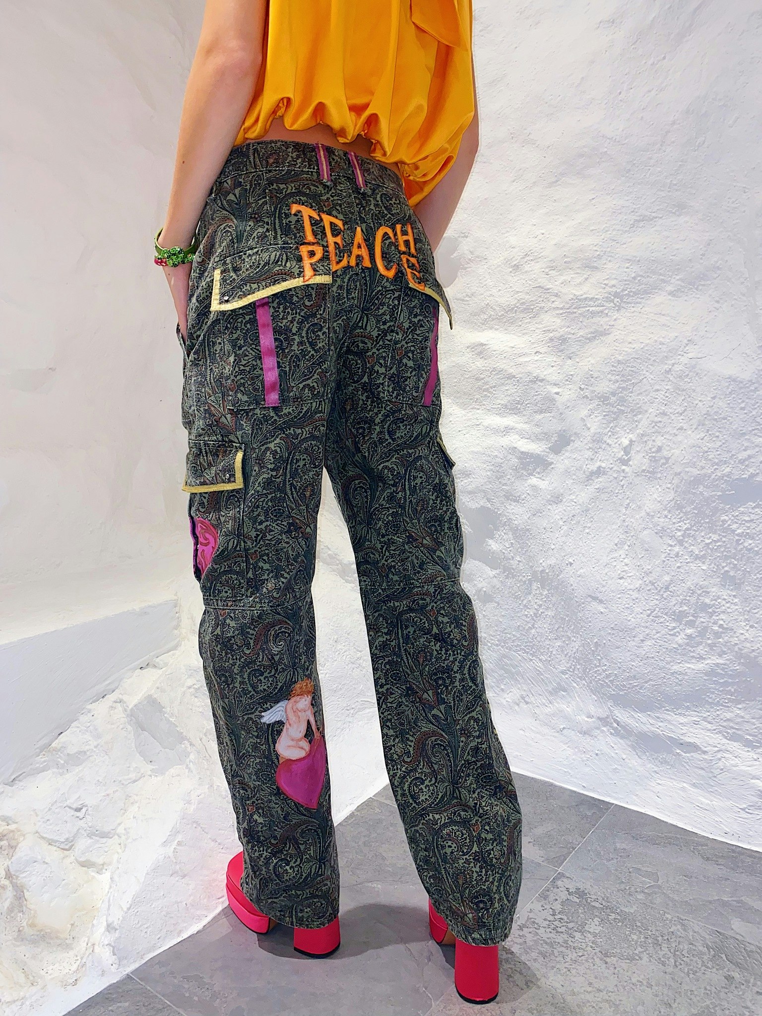 Teach Peace Cargo Jeans