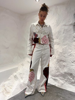 The Show Must Go on Jeans white