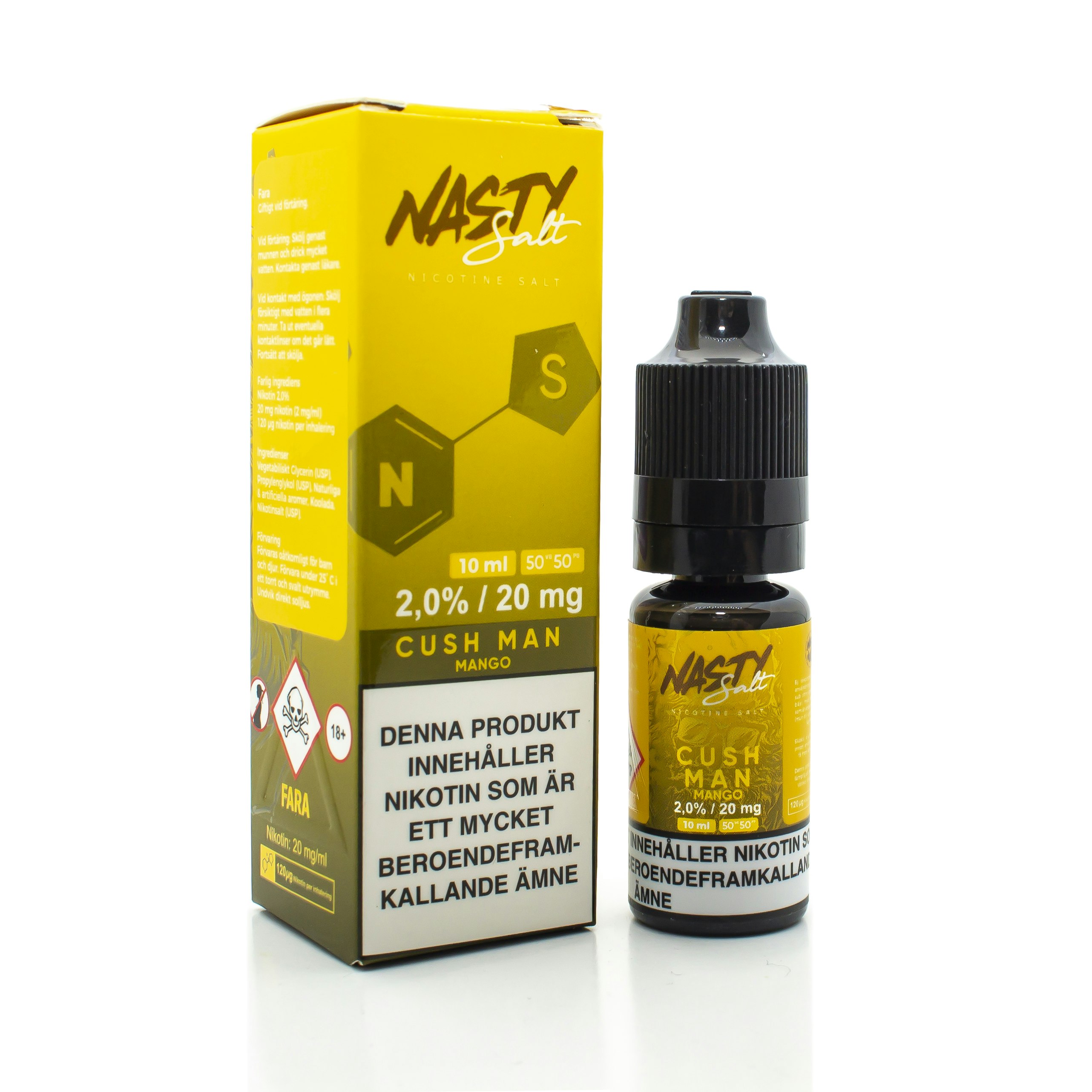 nasty juice cush man mango 10ml 20mg mtl ejuice e-juice nicsalt salt nikotinsalt vape vejp