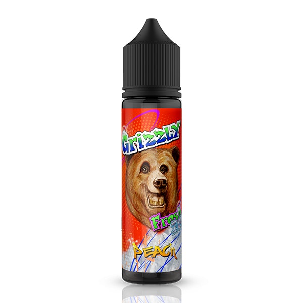 grizzly vapor fresh peach ice persika kyla kall cooling e-juice shortfill 50ml gorilla v3 vapemore VapeMore