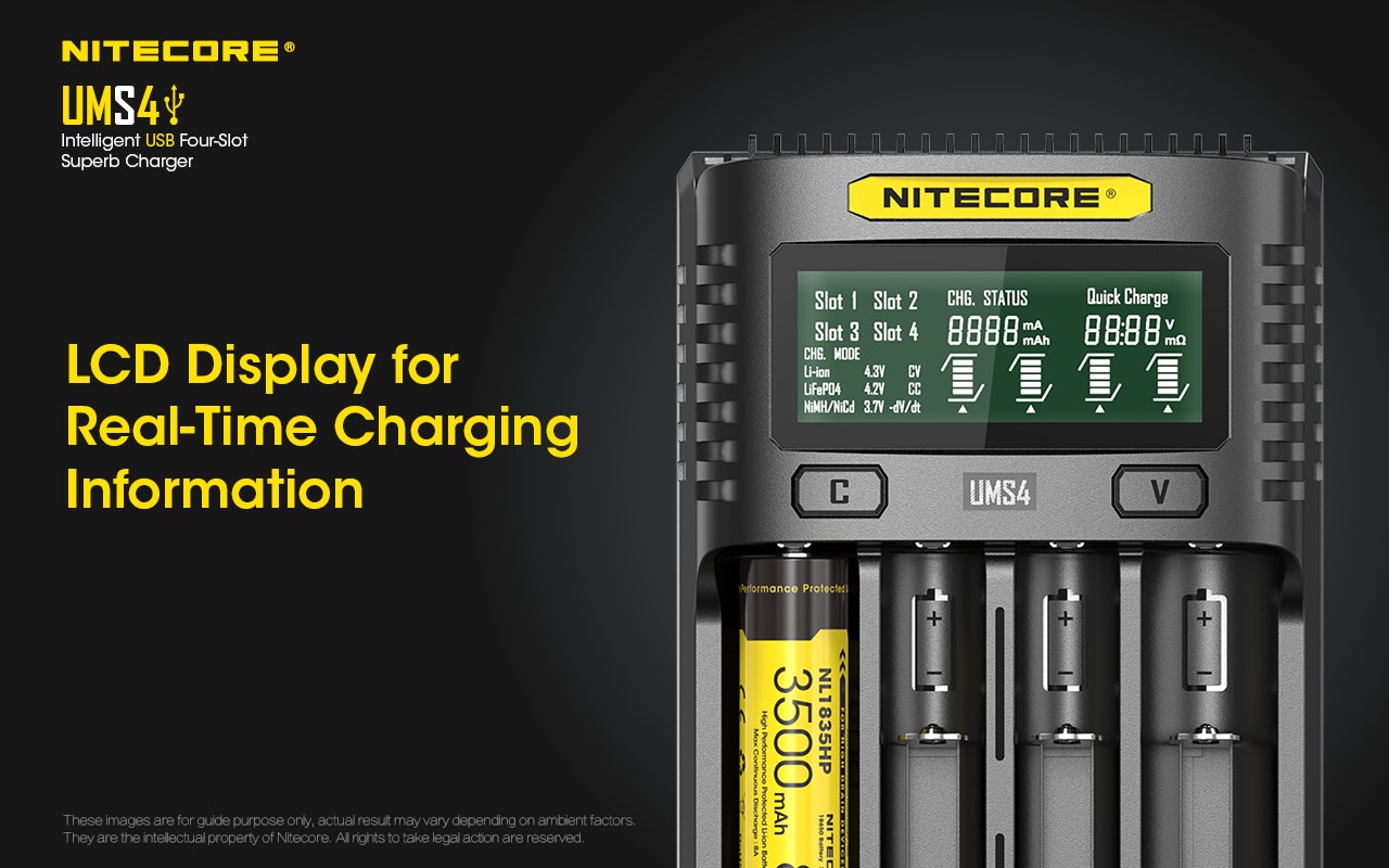 Nitecore UMS4 USB-laddare - Vapemore