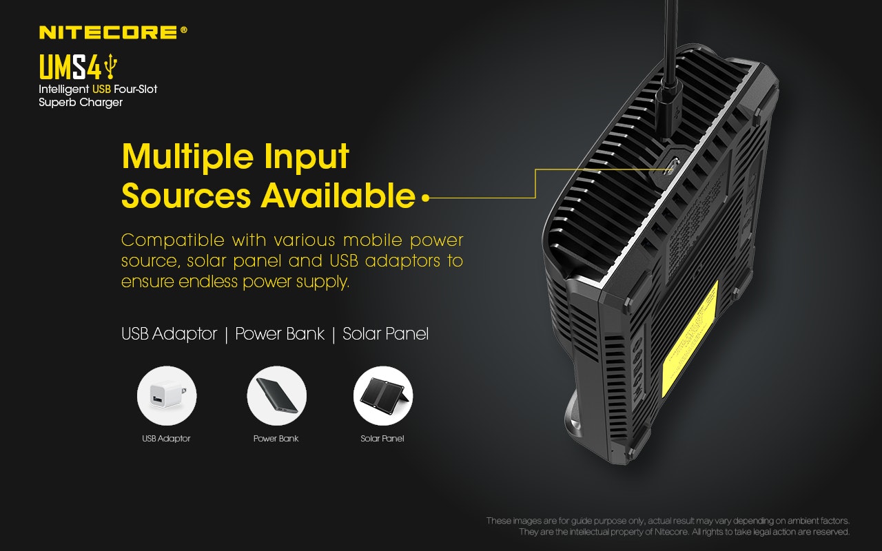 Nitecore UMS4 USB-laddare