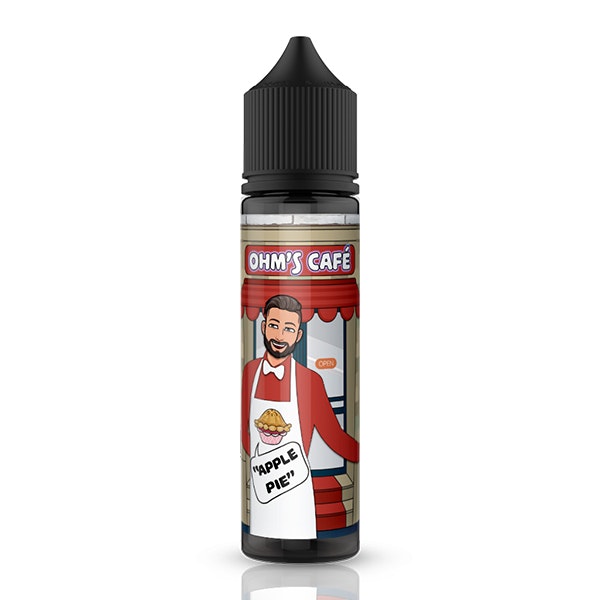 Ohm's Café Apple Pie äppelpaj apple paj kanel smulpaj e-juice shortfill 50ml gorilla v3 vapemore VapeMore