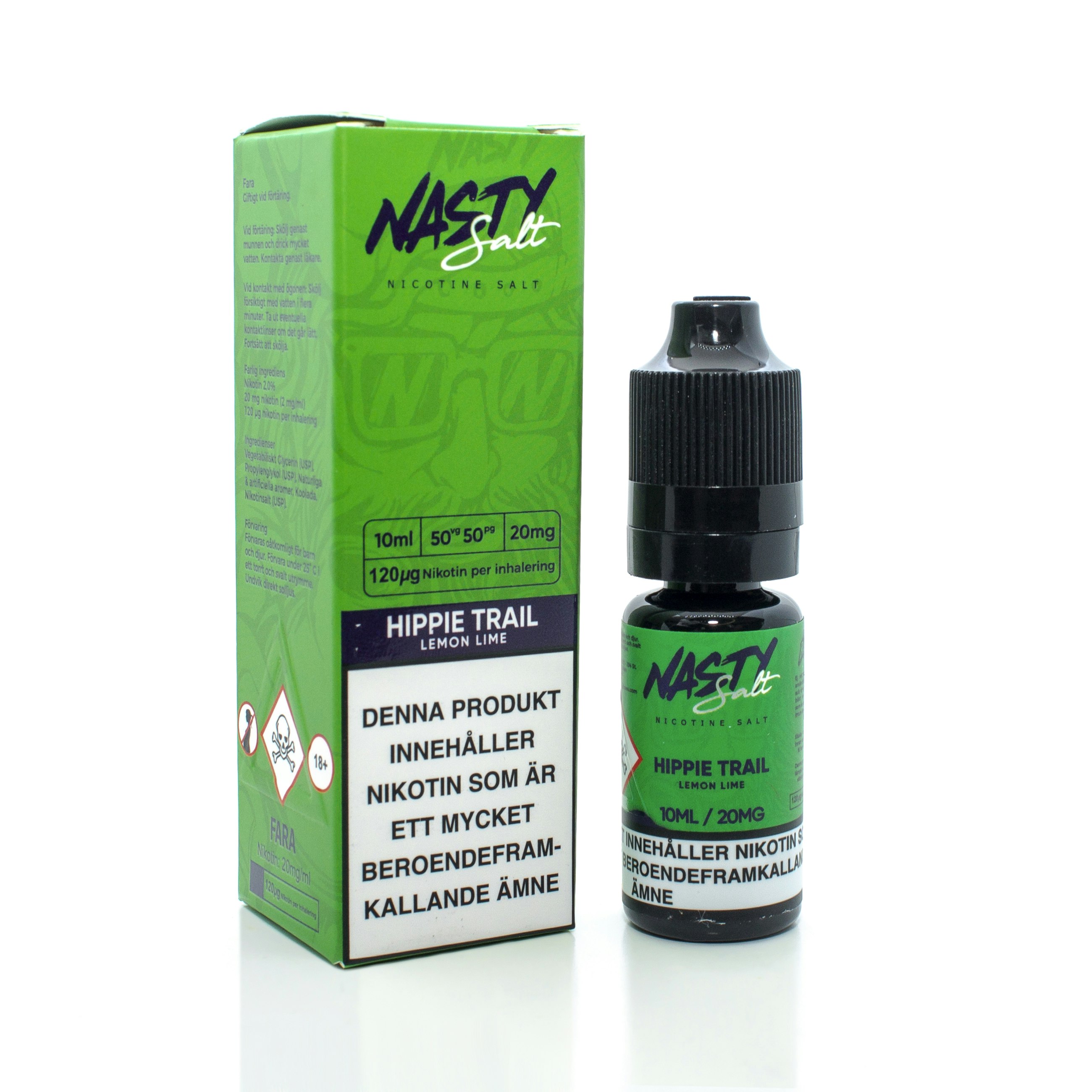 Nasty Juice hippie trail citron lime mtl 10ml 20mg nikotinsalt nicsalt ejuice e-juice nikotin vape vejp