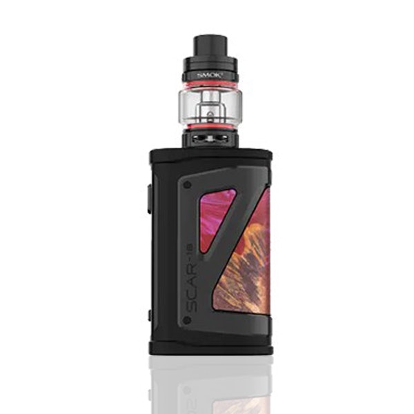 Smok Scar-18 Kit 2ml 18650 red stabilizing wood röd trä startkit kit vape vejp ip67 vattentät stöttålig vapemore