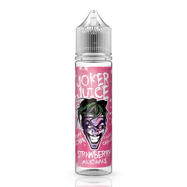 joker juice strawberry milkshake jordgubbsmilkshake jordgubbe vanilj cooling kyla e-juice ejuice shortfill 60 ml 50ml gorilla v3 vapemore VapeMore