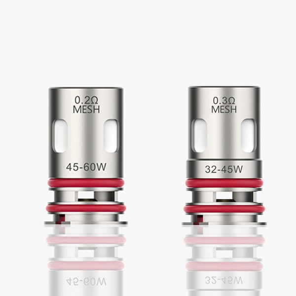 vaporesso gtx coil coils 5-pack 0.15Ω 60w 75w 0.2Ω 45w 60w 0.3Ω 32w 45W 0.6Ω 30W 0.8Ω 12w 20w