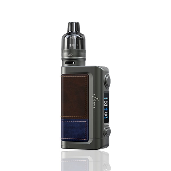 dark-brown mörk brun Eleaf iStick Power 2C Kit 160w 4.5ml 18650 GTL startkit dl mtl rdl vape vejp vapemore VapeMore usb-c