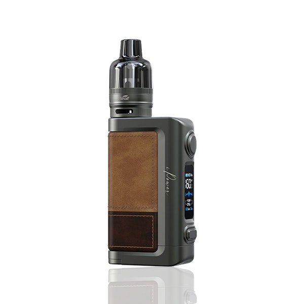 light-brown ljus brun Eleaf iStick Power 2C Kit 160w 4.5ml 18650 GTL startkit dl mtl rdl vape vejp vapemore VapeMore usb-c