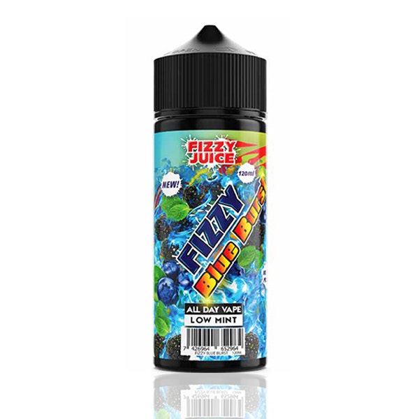 fizzy blue burst menthol blåbär cooling e-juice shortfill 100ml gorilla v3 vapemore VapeMore