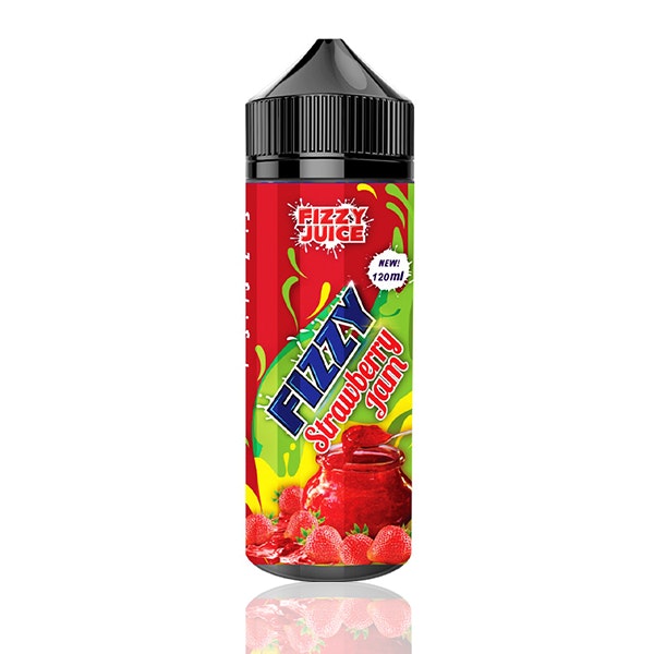fizzy strawberry jam sylt jordgybbar jordgubssylt cooling e-juice shortfill 100ml gorilla v3 vapemore VapeMore