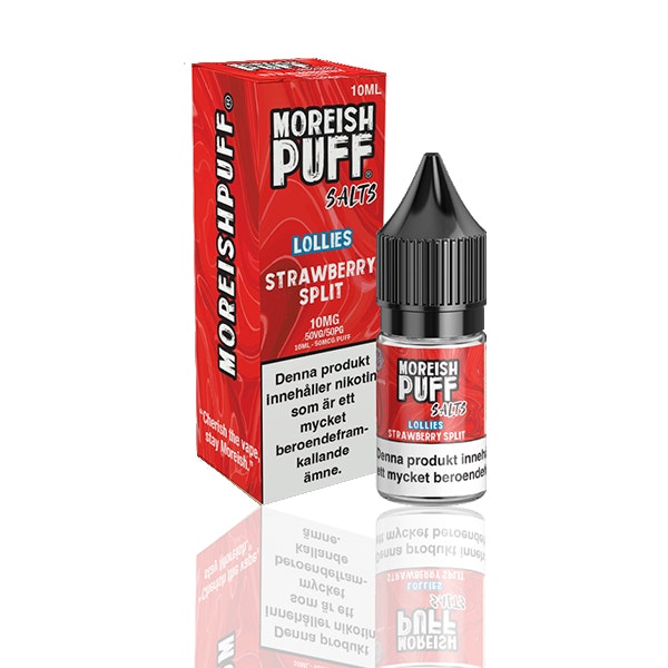 Moreish Puff - Strawberry Split Lollies (10ml, 10mg nikotinsalt)
