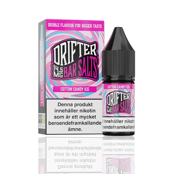 Drifter Bar Salts - Cotton Candy ICE (10ml, 14.5mg nikotinsalt)