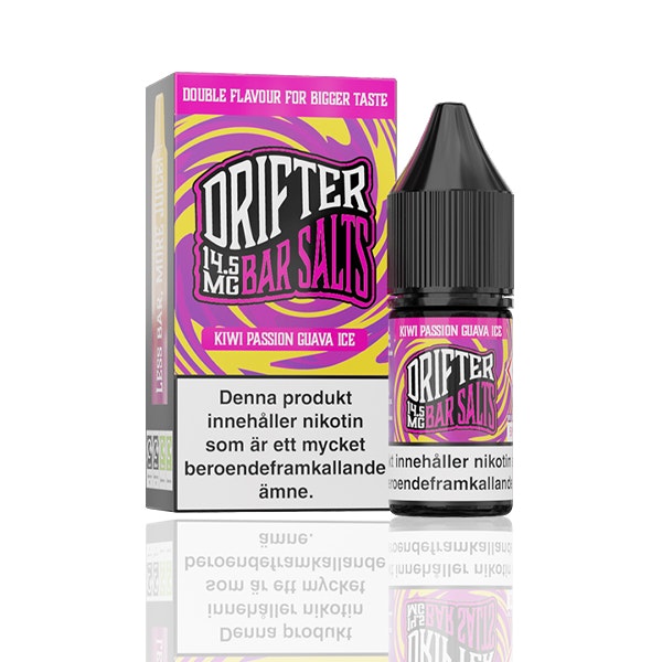Drifter Bar Salts - Kiwi Passion Guava ICE (10ml, 14.5mg nikotinsalt)