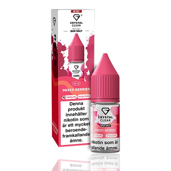 Crystal Clear - Mixed Berries  (10ml, 14mg nikotinsalt)