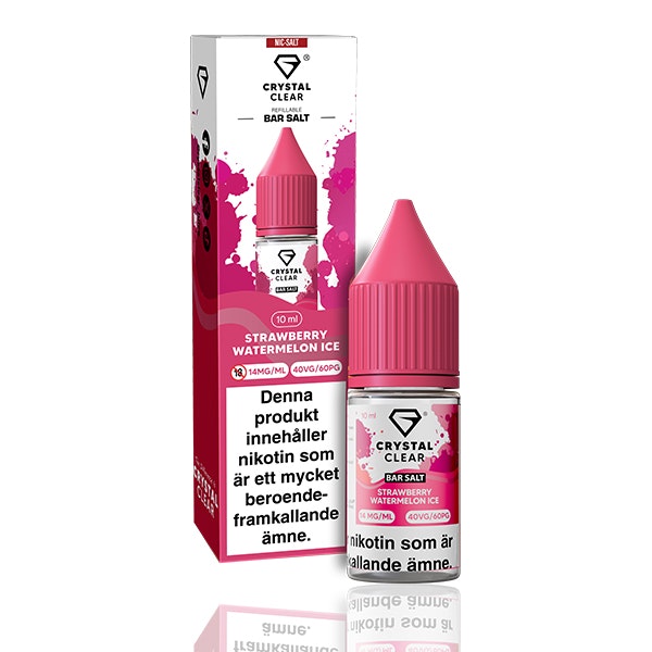Crystal Clear - Strawberry Watermelon Ice  (10ml, 14mg nikotinsalt)