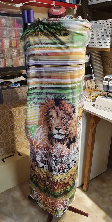 Lejon & Tiger panel, eko trikå