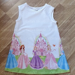 Ärmlös klänning-prinsessor