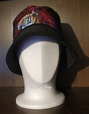 Bucket hat - Tiger/svart, 20%