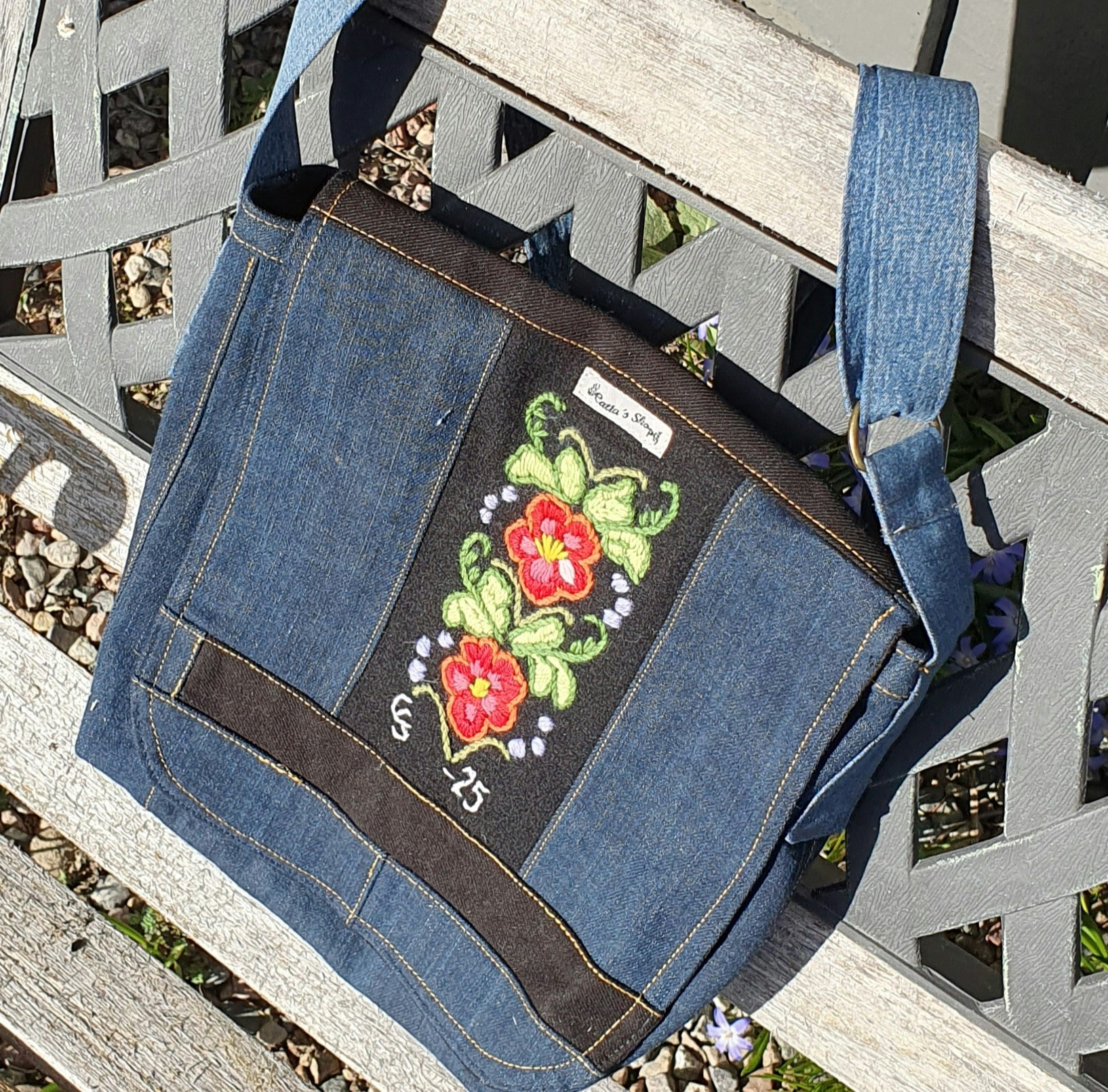 Jeans axelväska