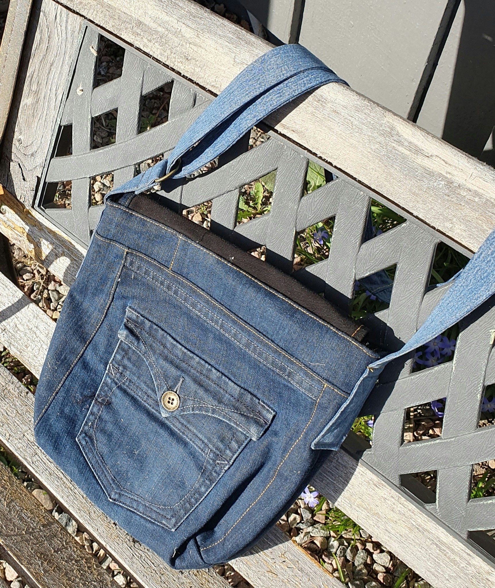 Jeans axelväska
