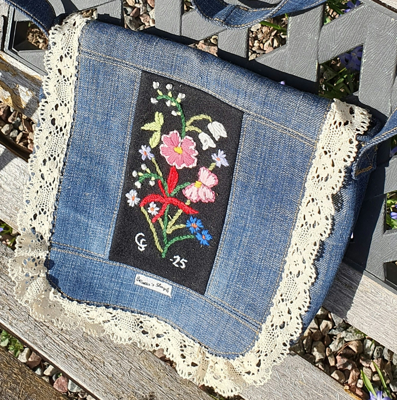 Jeans axelväska
