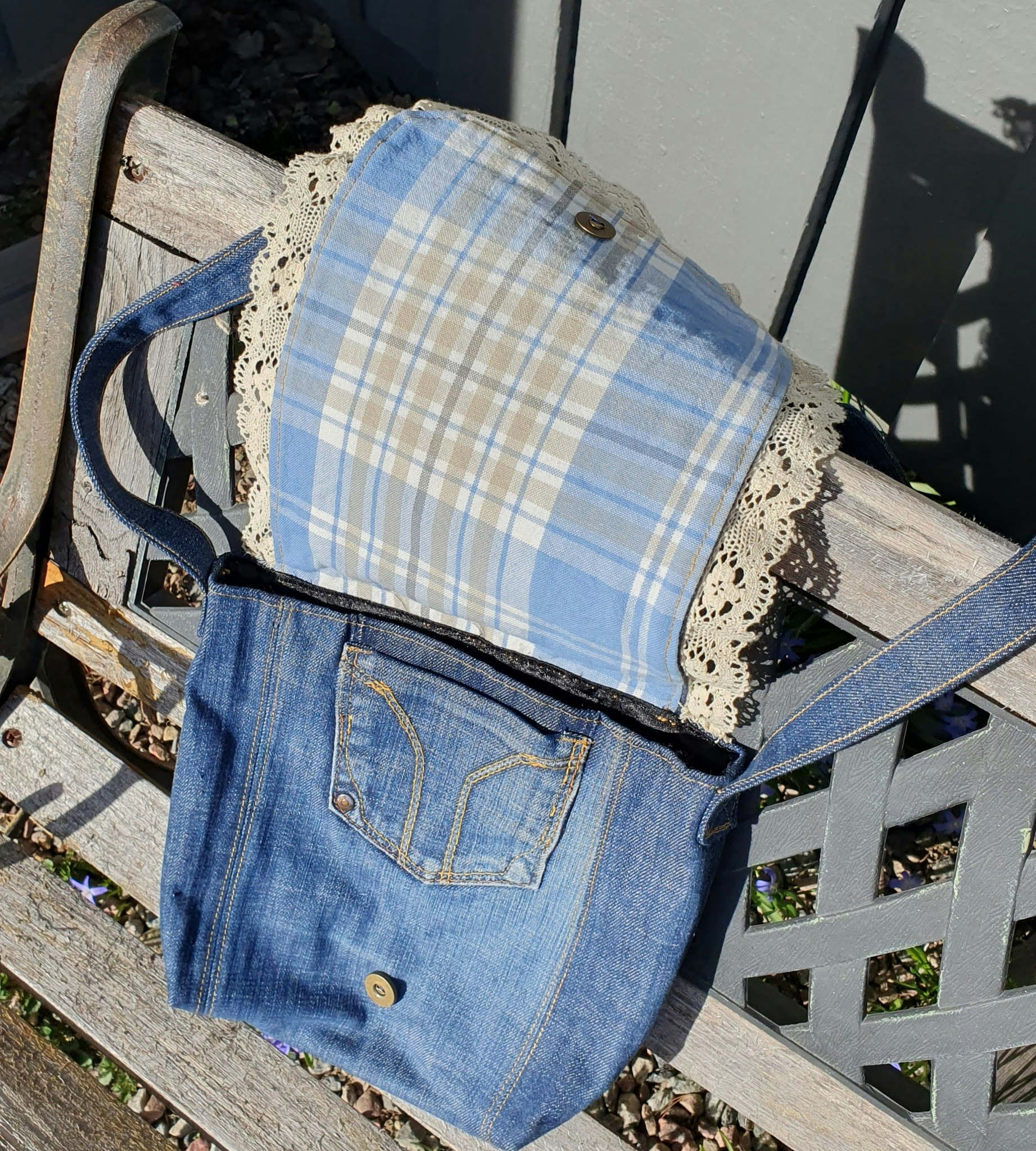 Jeans axelväska