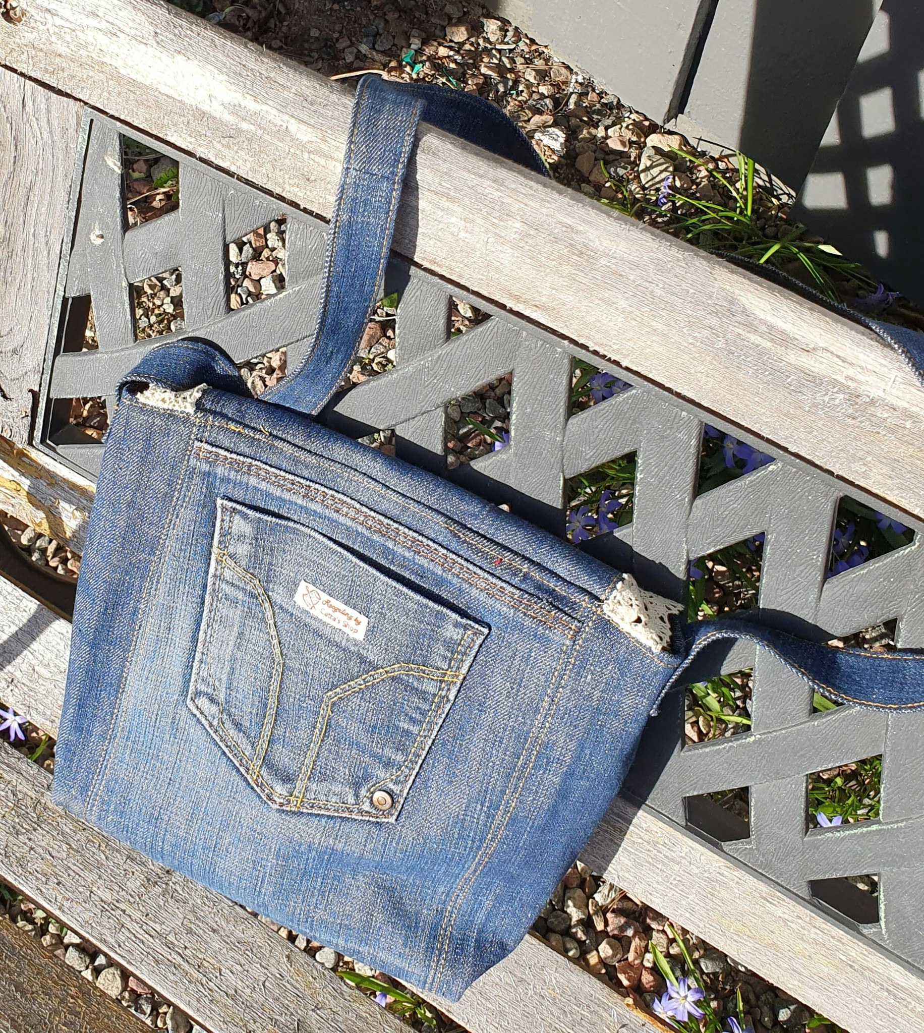 Jeans axelväska