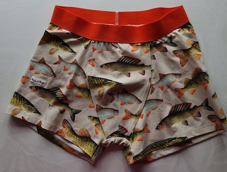Boxerkalsong Fiskar (beige) "ekologisk"