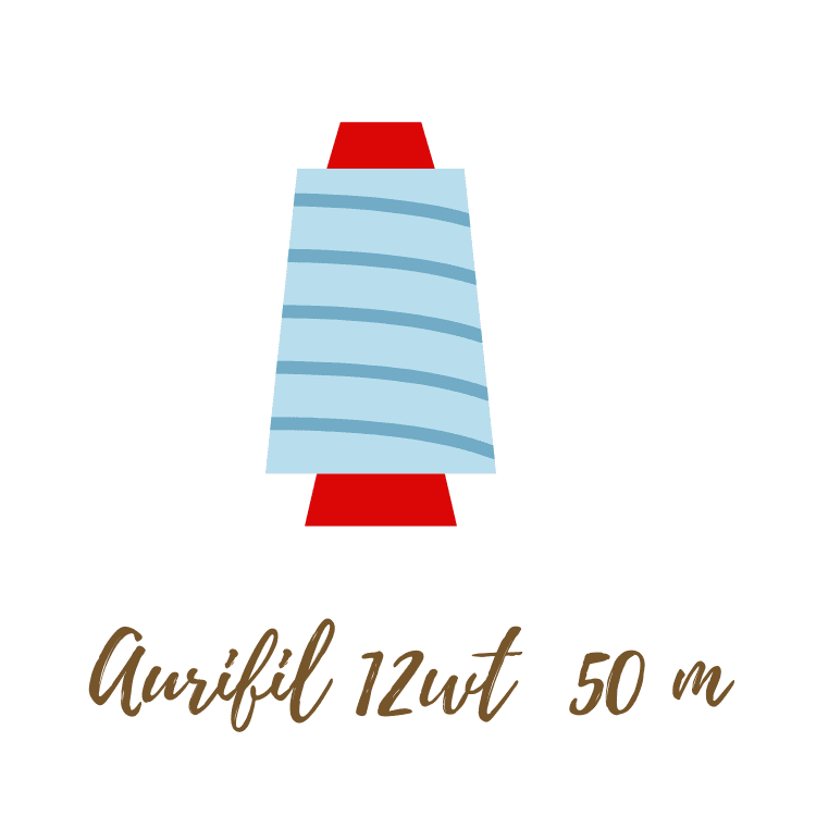 Aurifil 12wt  50 m - Lappelykke