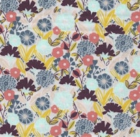 Emilie- rosa med blomster