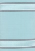 Toweling-turkis med grå striper