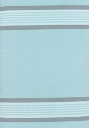 Toweling-turkis med grå striper