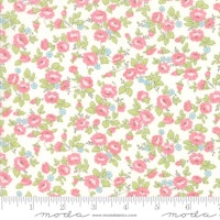 Finnegan Linen - Hvit med blomster