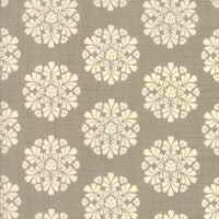 Madame Rouge-brunbeige med blomster