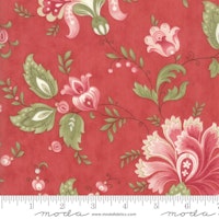 Porcelain Rose- rød med rød/rosa blomster