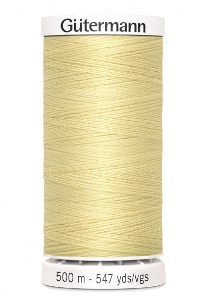 Gutermann col.325 lys gul-500 m