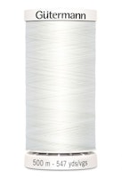 Gutermann col. 800 hvit-500m