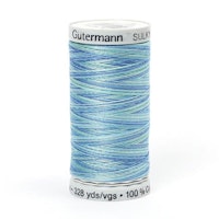4014  Sulky Gûtermann Cotton 30, 300m,  blå/hvit flerfarget