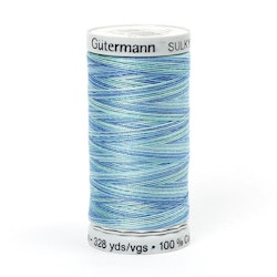 4014  Sulky Gûtermann Cotton 30, 300m,  blå/hvit flerfarget