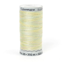 4012   Sulky Gûtermann Cotton 30, 300m,  krem pastell flerfarget  bomullstråd