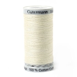 1071  Sulky Gûtermann Cotton 30, 300m,  hvit ensfarget