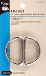 Dritz 4 D-ring 1 1/2 inch