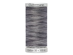 4028  Sulky Gûtermann Cotton 30, 300m, gra/svart flerfarget