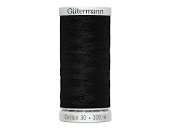 1005 Sulky Gûtermann Cotton 30, 300m, svart ensfarget