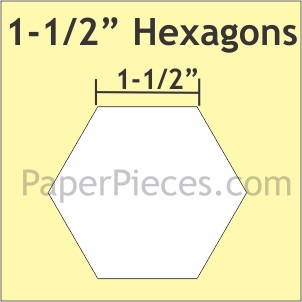 Hexagon -  1 1/2 inch